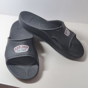 Men's Ron Jon Surf Shop Black Slide Sandals
